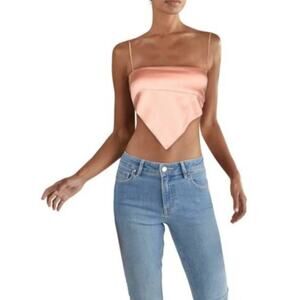 Danielle Bernstein Tie Back Crop Top, Size M